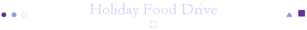 Holiday Food Drive